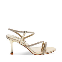 Sandales dor&eacute;es scintillantes talon 7,5 cm, Primadonna, 274979207LPOROG035, 001a