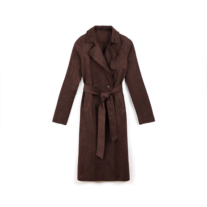 Gabardina de microfibra azul noche con detalles elegantes, Primadonna, 26C925089MFMOROL