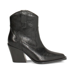 Bottines noires pour femme avec talon de 8,2 cm, Primadonna, 26M546507LANERO035, 001 preview
