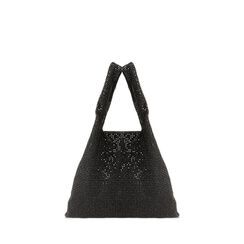Mini sac noir en microfibre avec strass, Primadonna, 265126666MPNENEUNI, 001a