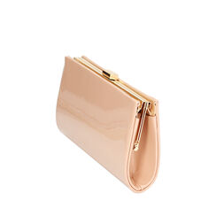 BORSA POCHETTE SINTETICO VERNICE NUDE, 235108878VENUDEUNI, 002a