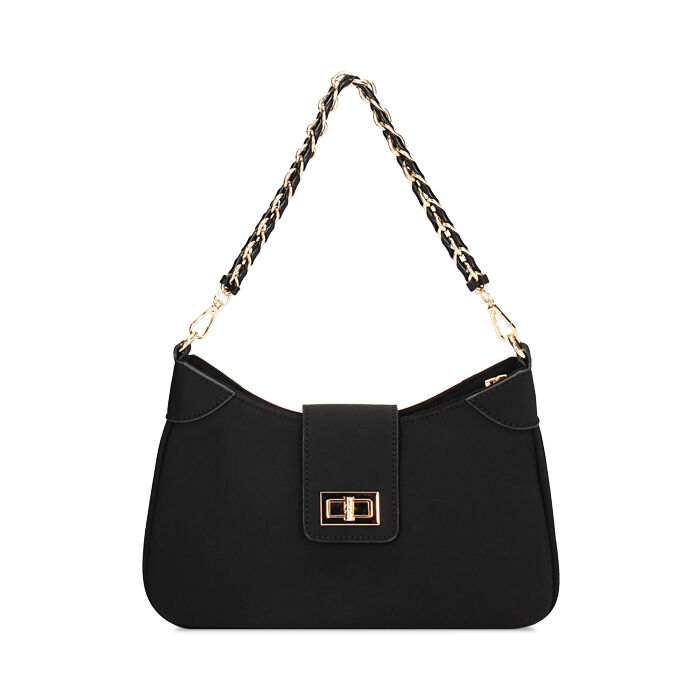 Mini bag nera elegante con catenella, Primadonna, 265125556LYNEROUNI