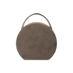 Clutch grigia in microfibra con tracolla removibile, Primadonna, 261123006MFGRIGUNI, 004 preview