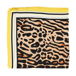Foulard léopard jaune en tissu, Primadonna, 26B431601TSGILEUNI, 001a