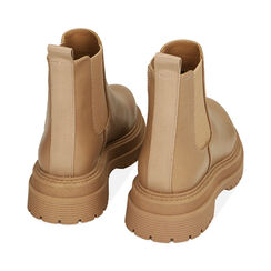 Bottines Chelsea beige, talon 5 cm , Primadonna, 200611251EPBEIG035, 003 preview