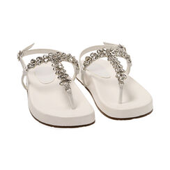 Sandali infradito gioiello bianchi, Primadonna, 214920601EPBIAN036, 002 preview