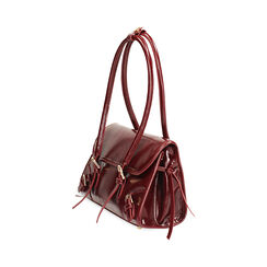 Borsa a mano bordeaux con finiture lucide, Primadonna, 265100318EUBORDUNI, 003 preview