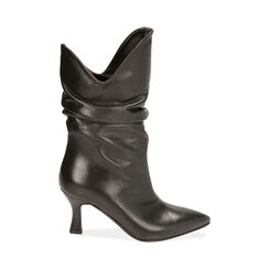 ZAPATOS BOTAS CAÑA CORTA PIEL NERO, Primadonna, 18A506004PENERO036, 001 preview