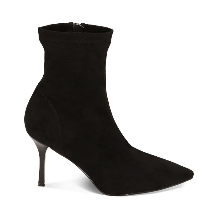 Stivaletto nero cheap con tacco