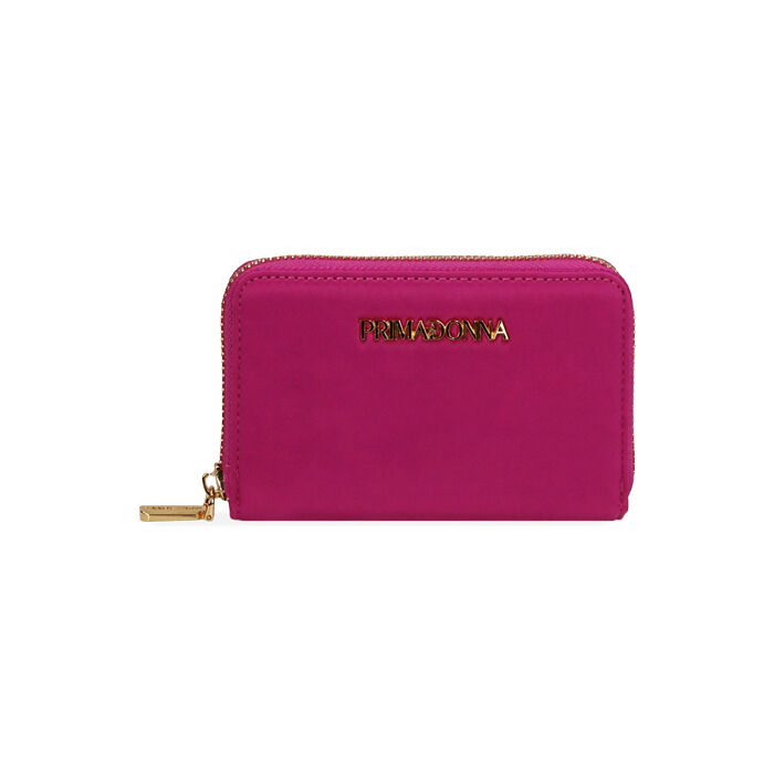 Portafogli fucsia in raso, New Collection, 215122516RSFUCSUNI