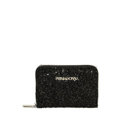 Portafogli con paillettes nere, Primadonna, 225122516PLNEROUNI, 001a