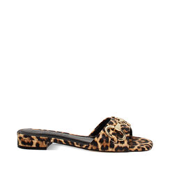 WOMEN SHOES FLAT SYNTHETIC LEOP, Primadonna, 254951308EPLEOP035, 001a