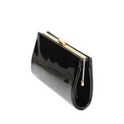 BORSA POCHETTE SINTETICO VERNICE NERO, 235108878VENEROUNI, 002a