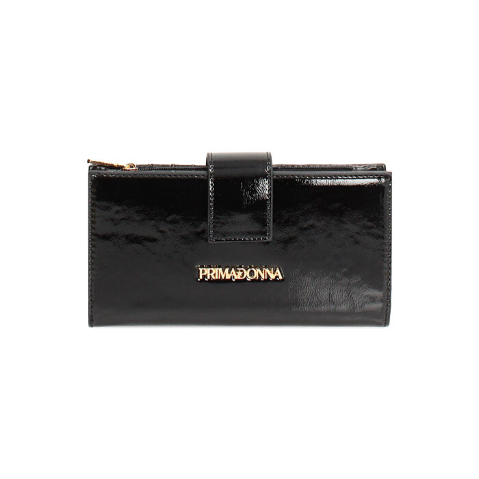 Portafoglio nero con clip Primadonna Collection