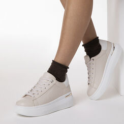 Zapatillas beige con tac&oacute;n de 5,5 cm, Primadonna, 270602101EPBEIG035, 002 preview