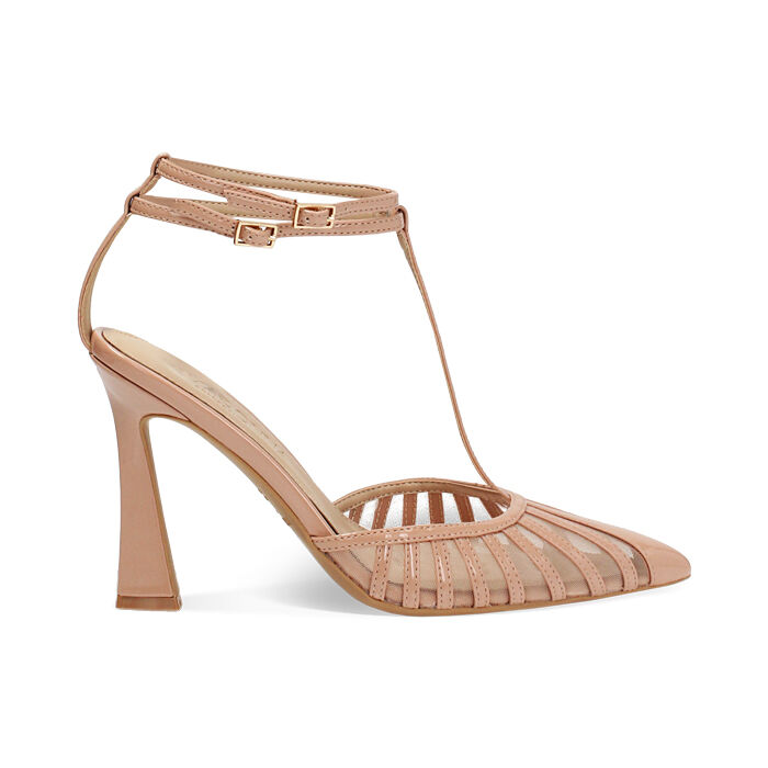 Escarpins slingback femme nude élégants, Primadonna, 252117402VENUDE035
