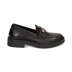 Mocassin noir en cuir neutre, Primadonna, 23L625103PENERO035, 001 preview
