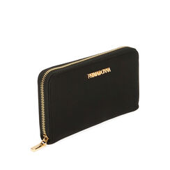 Portafogli nero in tessuto, New Collection, 215122519LYNEROUNI, 002a