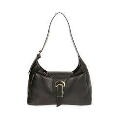 Mini bag nera con fibbia metallica, Primadonna, 20D904916EPNEROUNI, 001 preview