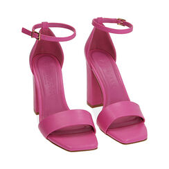 Sandalias fucsia, tacón 9 cm, Primadonna, 192104901EPFUCS036, 002 preview