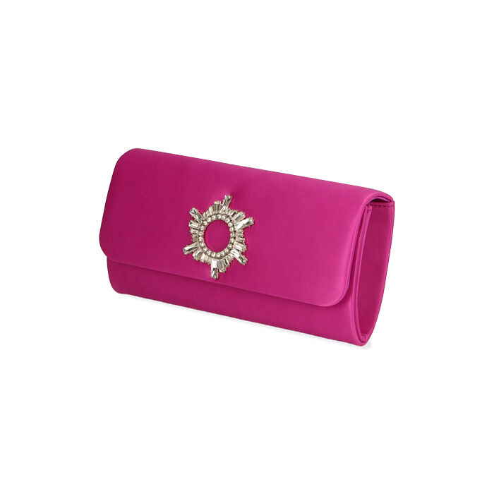 pochette fucsia raso