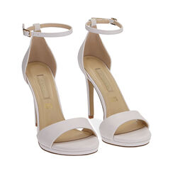 Sandali bianchi, tacco 11,5 cm, SPECIAL SALES, 172133410EPBIAN038, 002 preview