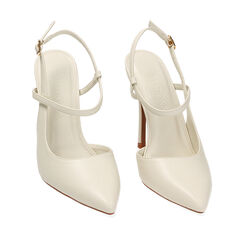 Zapatos de salón Bailarinas color crema, Primadonna, 232186142EPPANN040, 002a
