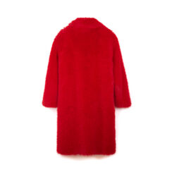 Élégant fourrure synthétique longue rouge pour femme, Primadonna, 26B400103FUROSSM, 003 preview