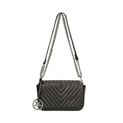 Borsa a tracolla nera con doppia tasca, Primadonna, 265700970EPNEROUNI, 001 preview