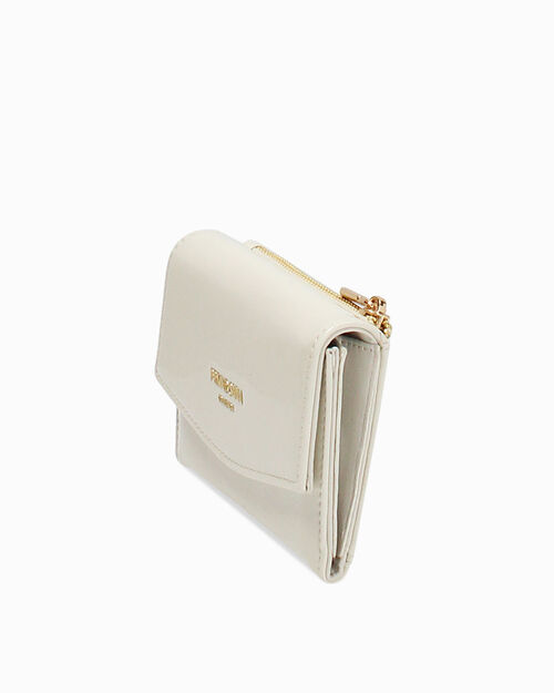 Portafoglio panna con dettagli eleganti, CREAM