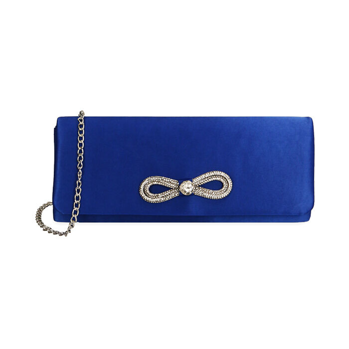 Pochette gioiello blu in raso | Primadonna Collection