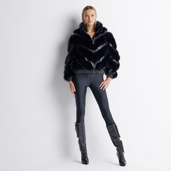 Cappotto nero collo alto, Primadonna, 226526133FUNEROM, 004 preview