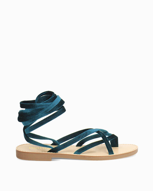 Sandales basses bleu ciel &eacute;l&eacute;gantes, LT BLUE