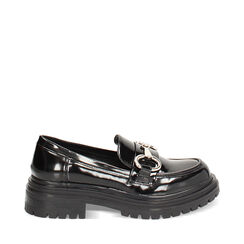 WOMEN SHOES MOCASSINS SYNTHETIC-ABRADED, Primadonna, 243012218ABNERO035, 001a