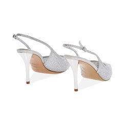 Escarpins argent scintillants talon 8,4 cm, Primadonna, 272131410TRARGE036, 004 preview