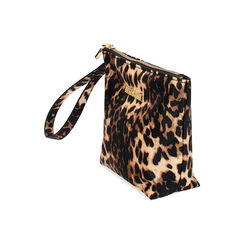 Pochette donna leopard in raso, Primadonna, 255125740RSLEOPUNI, 003 preview