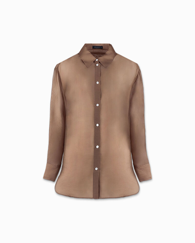 Camisa mujer bronce en tejido image number null