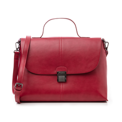 Borsa rossa in eco-pelle ,