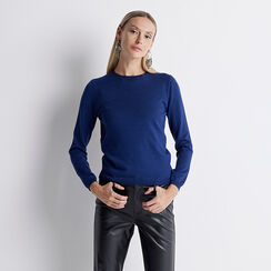 Maglia girocollo blu, Primadonna, 22U423641TSBLUEL, 001 preview
