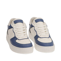Sneakers blanc/bleu, SOLDES, 19F944236EPBIBL035, 002a