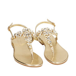 ZAPATOS FLAT LAMINADO OROG, Primadonna, 214909918LMOROG035, 002a
