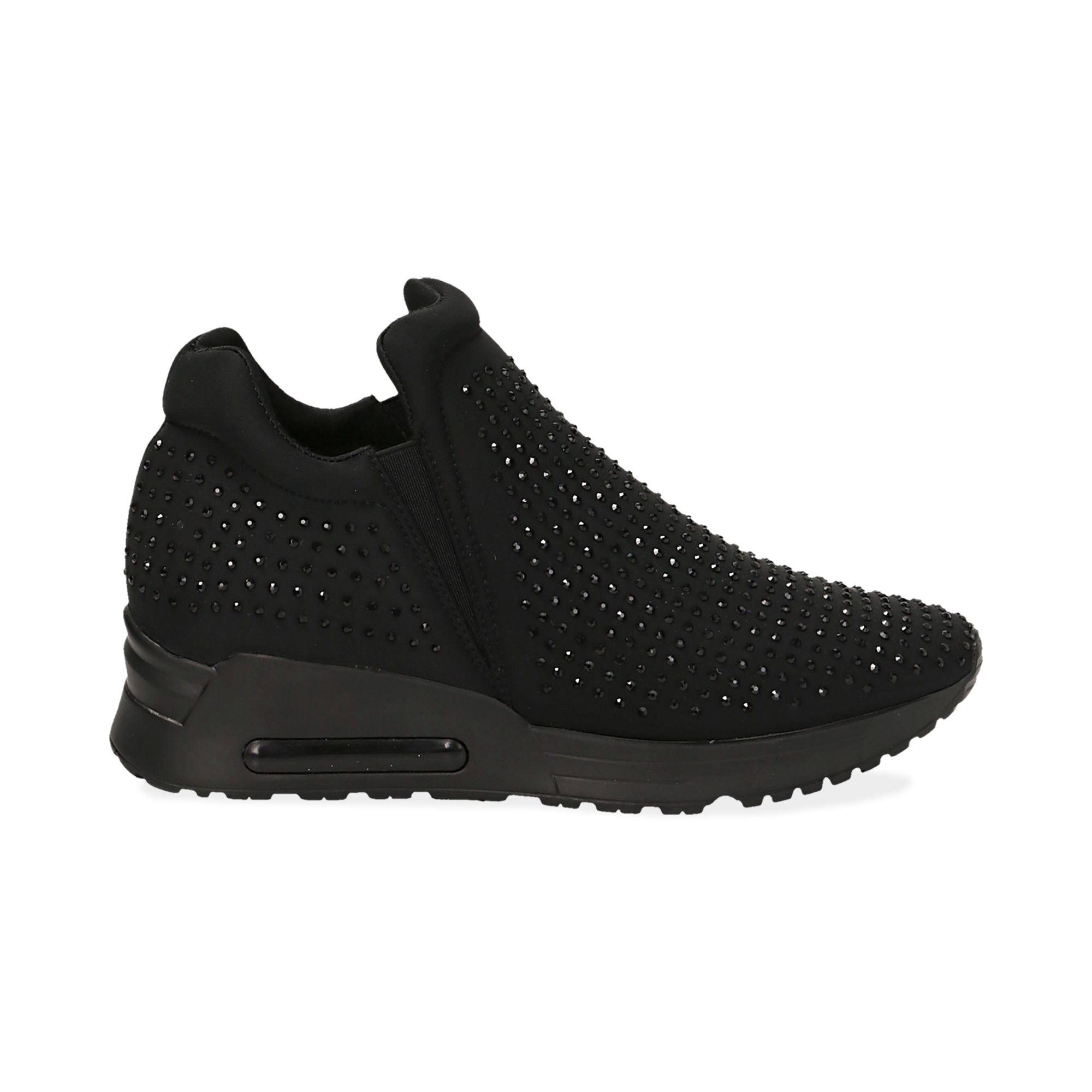 ZAPATOS SLIP ON LYCRA NERO