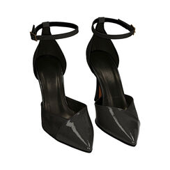 Décolleté nere con cinturino in vernice, tacco 9,5 cm , Special Price, 20M812617VENERO036, 002 preview
