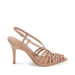 WOMEN SHOES SANDAL SYNTHETIC PATENT NUDE, Primadonna, 232107903VENUDE035, 001a