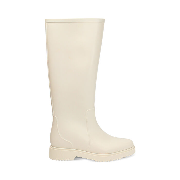 Bottes crème en PVC avec détails chics, Primadonna, 260957002PVPANN036