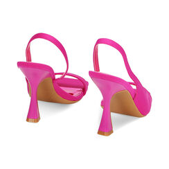 Sandali fucsia in lycra, tacco 9,7 cm, Primadonna, 232104905LYFUCS035, 003 preview