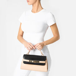 Sac à main femme beige noir, Primadonna, 255100437EPBENEUNI, 002a