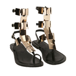 ZAPATOS FLAT PIEL NERO, Zapatos, 19A907838PENERO036, 002a