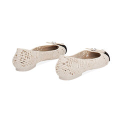 Sandales de plage pour femmes crème noir en PVC, Primadonna, 258179001PVPANE036, 004 preview