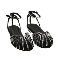 CALZATURA BALLERINA SLINGBACK RASO NERO, Primadonna, 21G472001RSNERO036, 002 preview